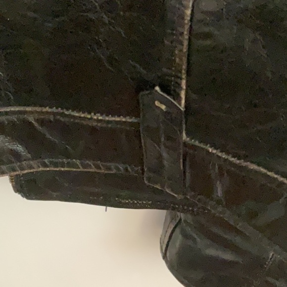 Laurence Roy vintage distressed lambskin motorcycle jacket - Picture 8 of 12